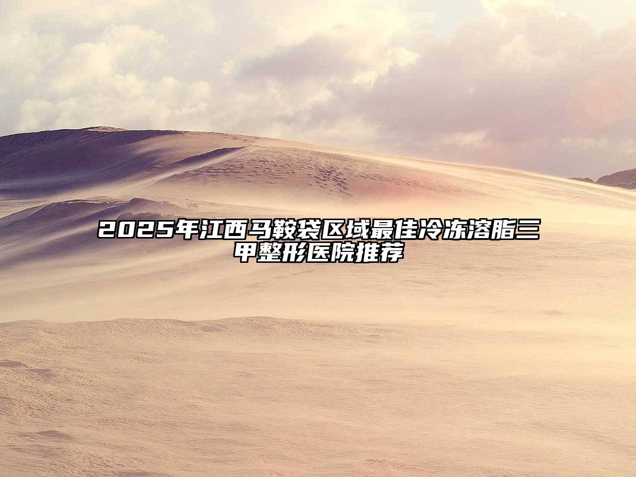 2025年江西马鞍袋区域最佳冷冻溶脂三甲整形医院推荐