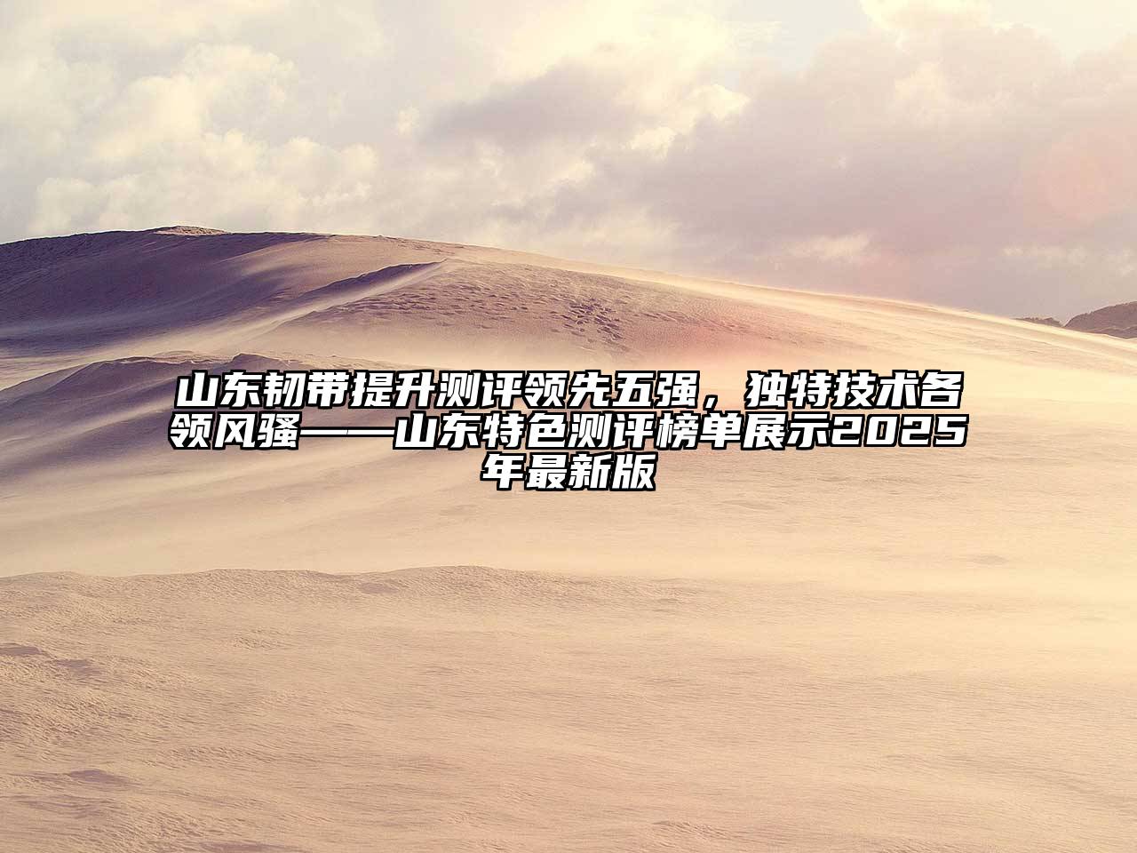 山东韧带提升测评领先五强，独特技术各领风骚——山东特色测评榜单展示2025年最新版